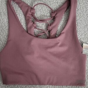PINK Victoria's Secret Purple Sports Bra Racerback